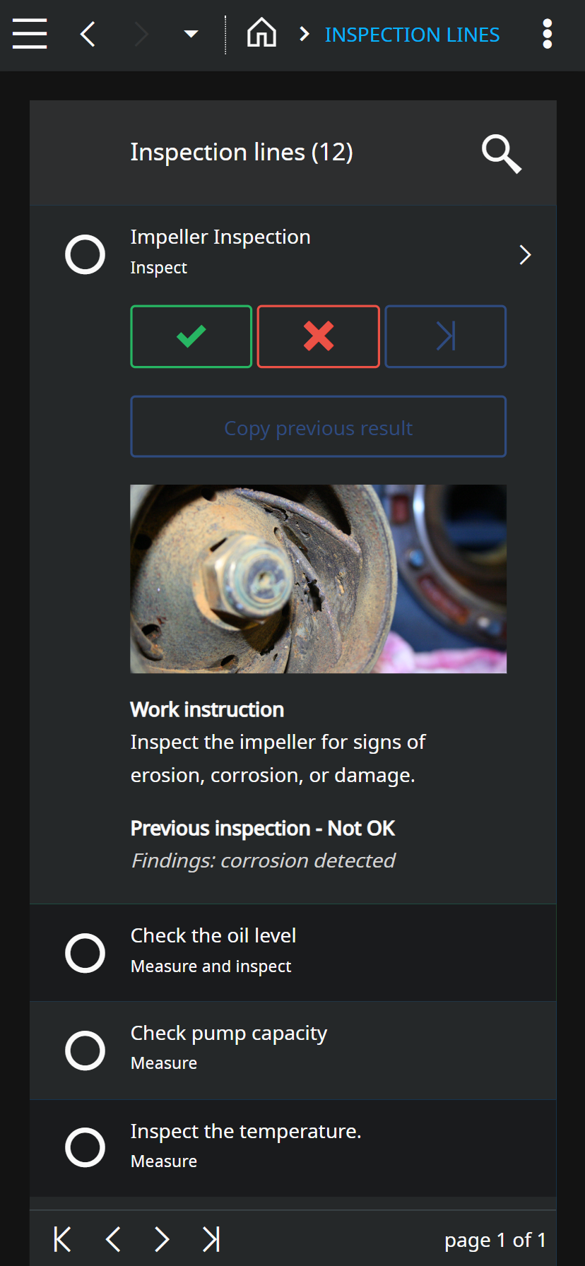 screenshot of IFS Ultimo